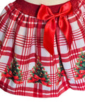 Girls’ Christmas skirt and top set for festive family photographs