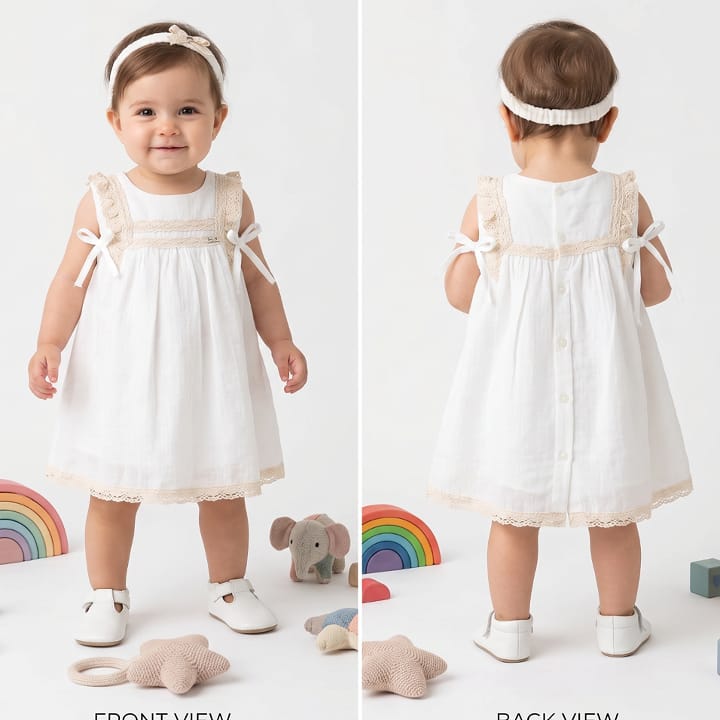 Baby girls Grecian style dress