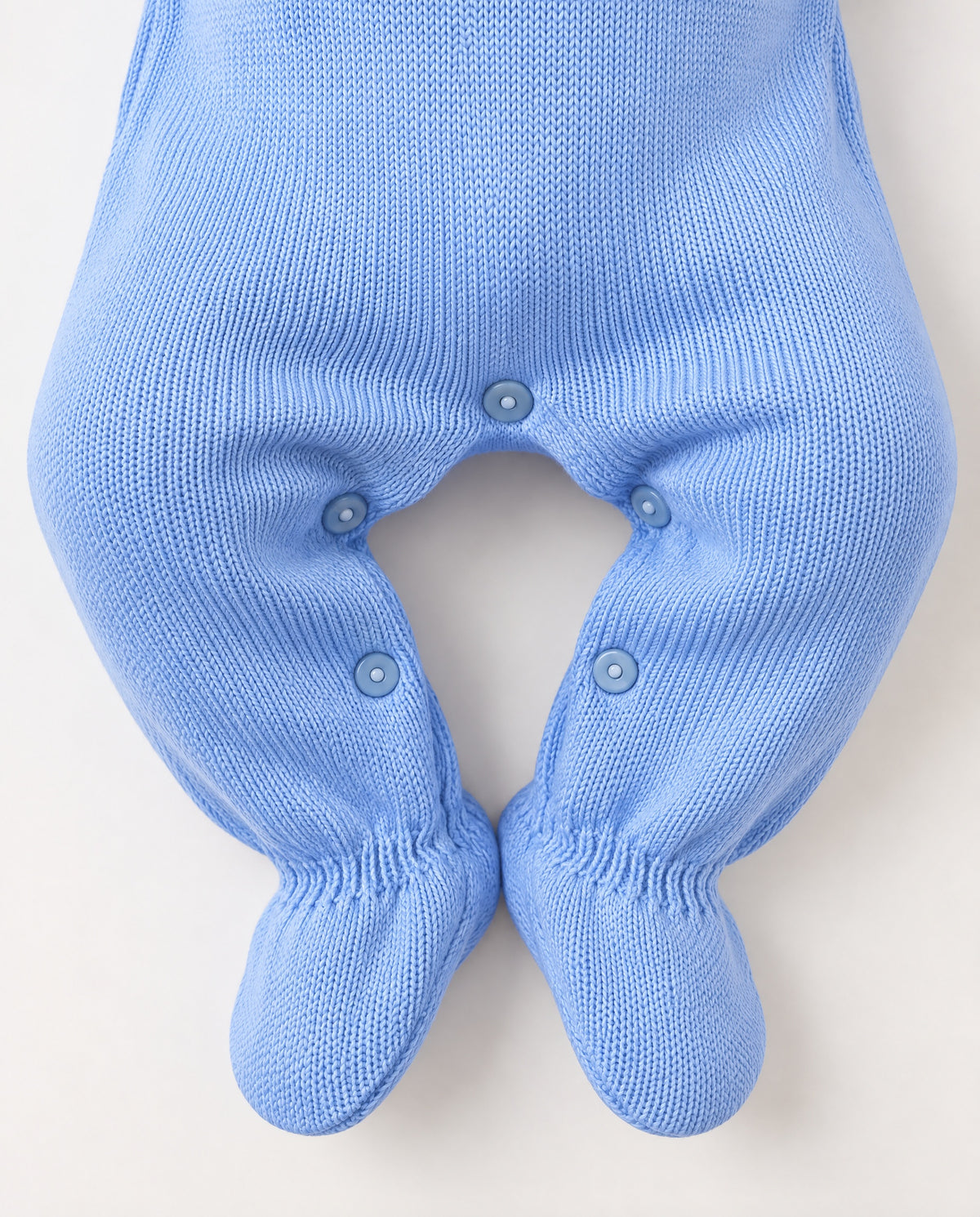 Dandelion baby boy knitted all-in-one with enclosed feet