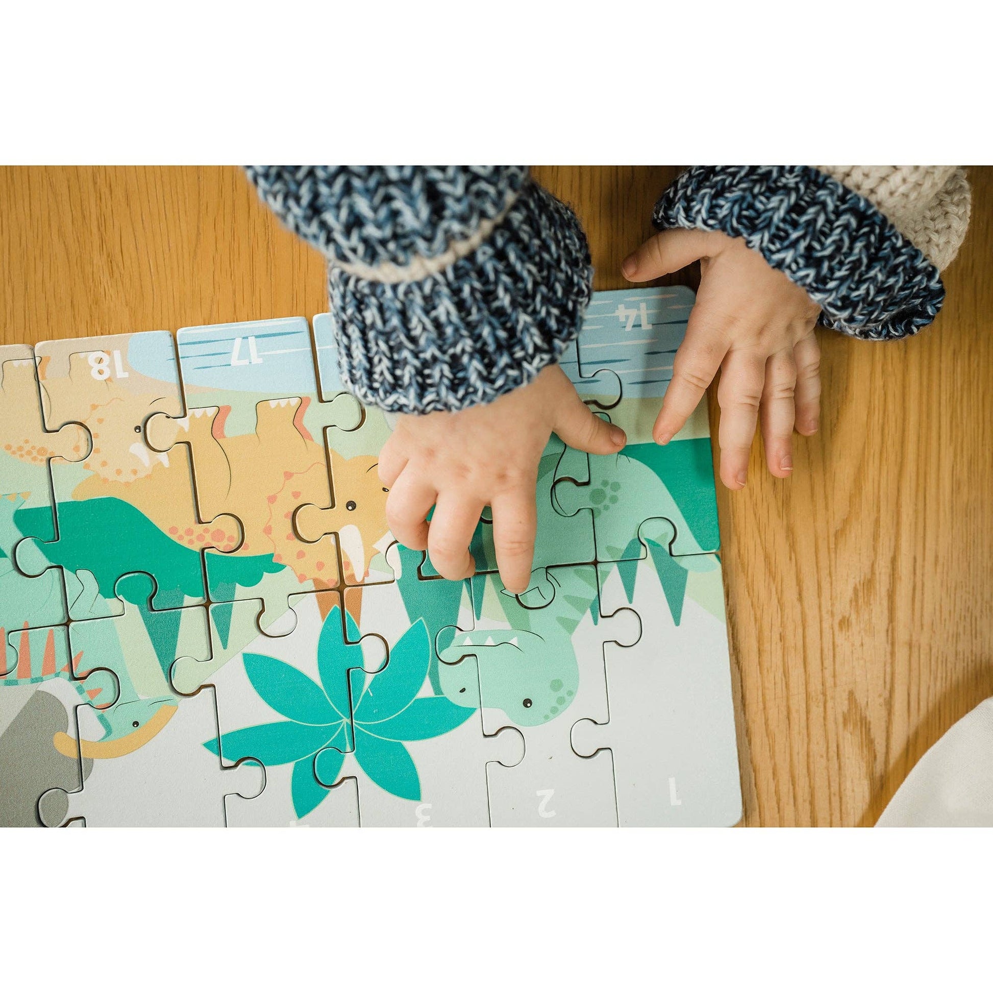 Toddler educational dinosaur puzzle