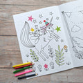 dress me up unicorn colouring and sticker activity book