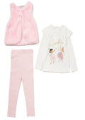 Girls 3 piece fairy sparkle outfit with faux fur gillet from Lily & Jack