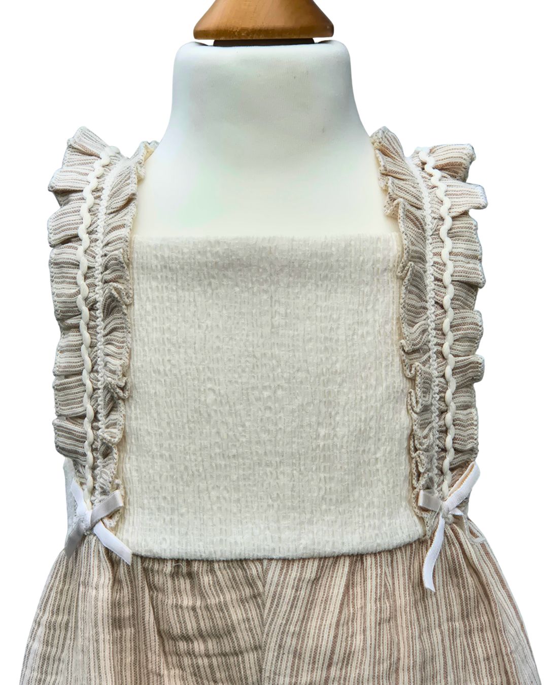 Neutral baby summer playsuit