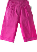 Girls cerise knee length shorts part of a holiday 2 piece set.