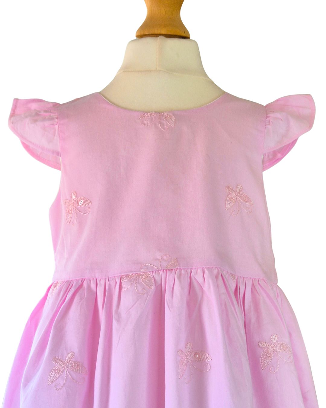 Boutique girls pink butterfly dress
