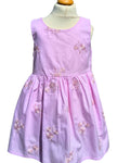Sugar almond pink girls occasion dress with full skirt
