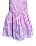 Sugar almond pink girls occasion dress with full skirt