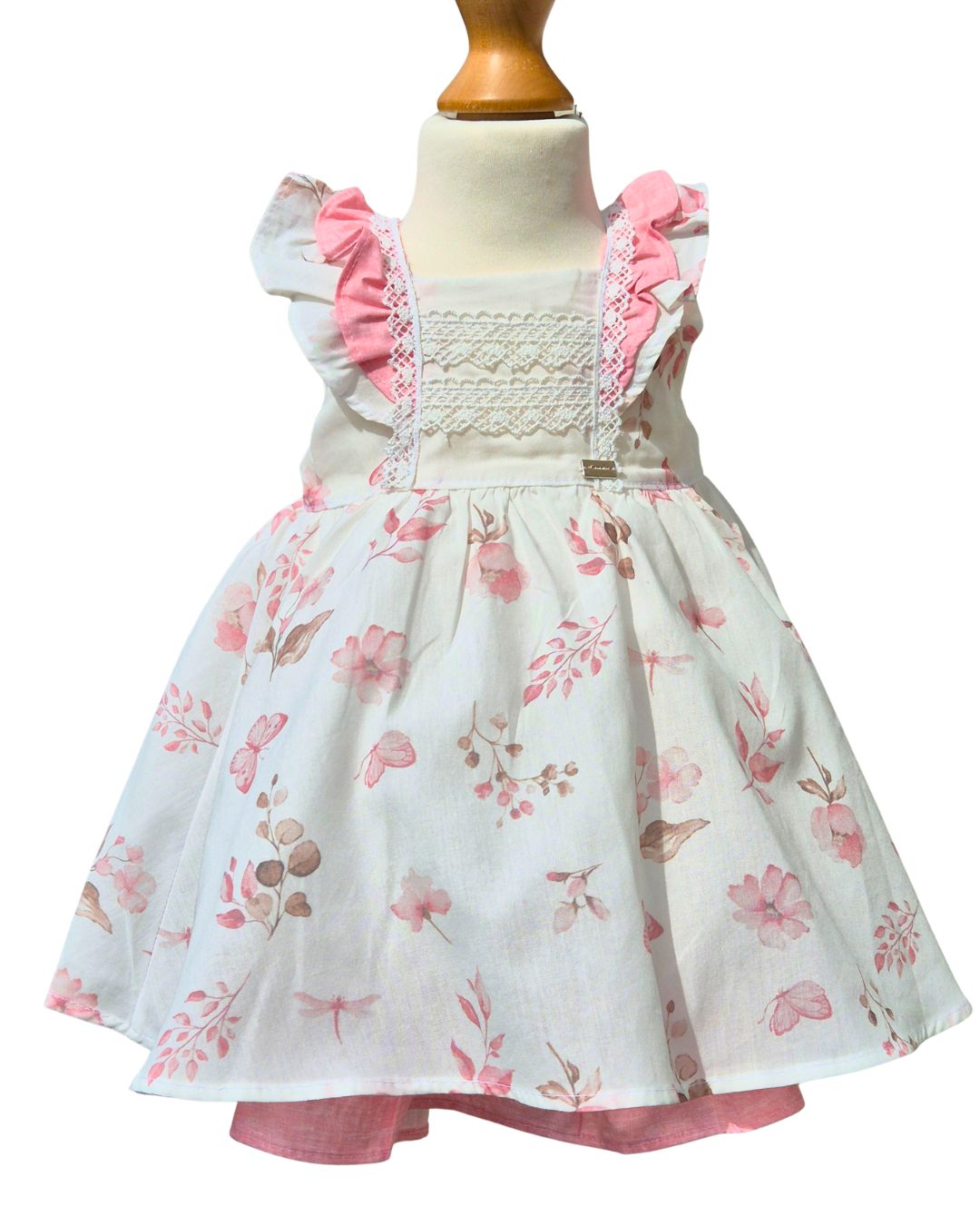 Baby girls cotton dress with hat