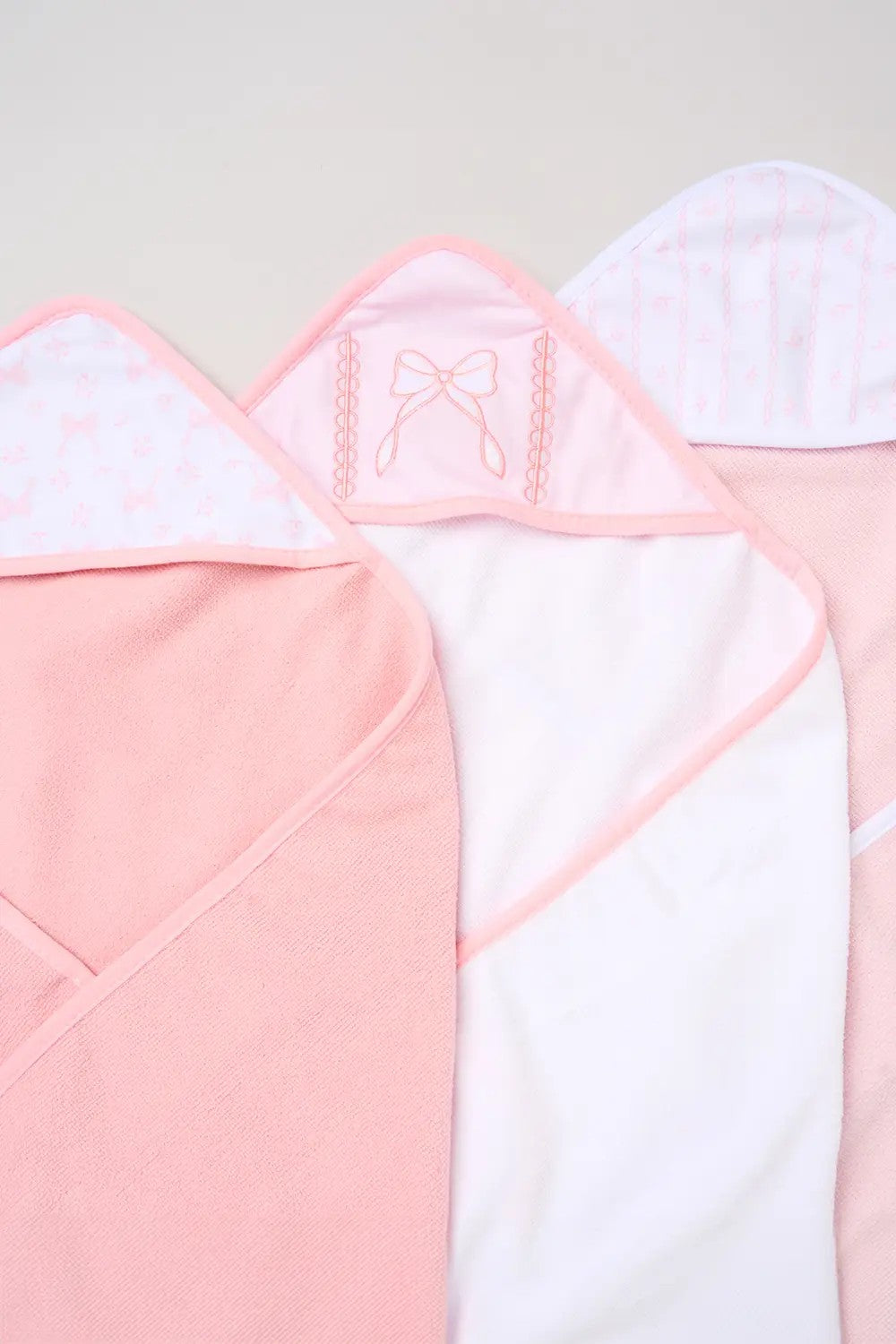 baby hooded towel set pink rock a bye baby