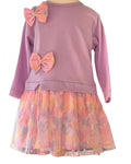Girls pastel heart tulle dress
