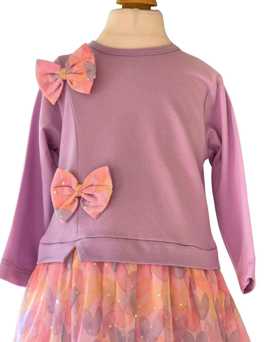 Long sleeve girls party dress