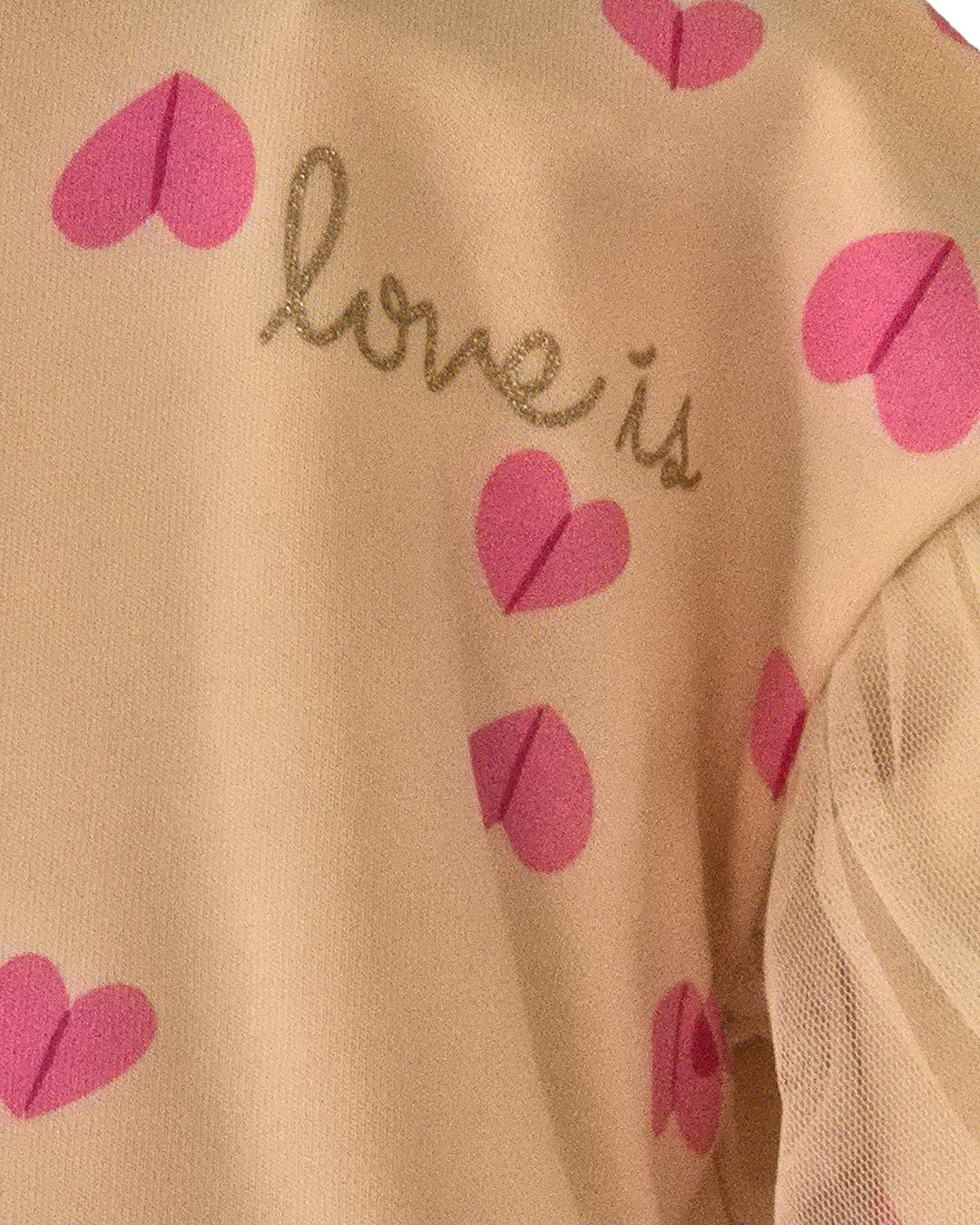 Pink heart sweatshirt for girls