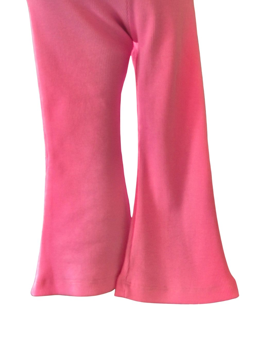 Girls pink flared leggings set