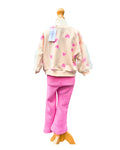 Toddler pink flared leggings outfit