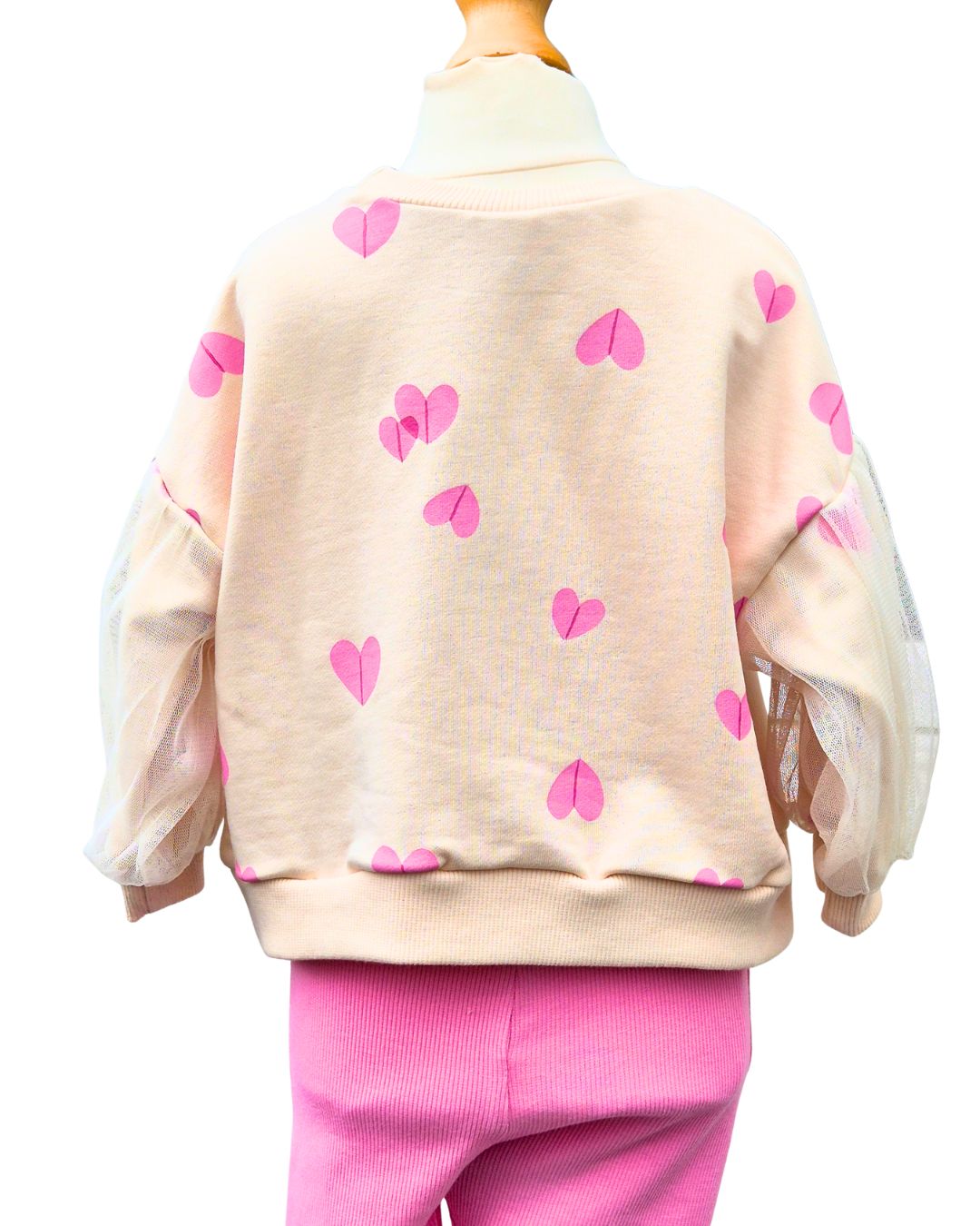 Stylish girls heart clothing set