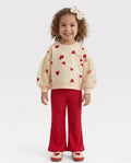 Girls Love Is heart sweatshirt and leggings set