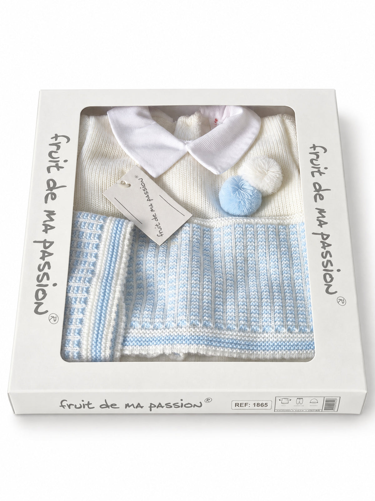 Fruit De Ma Passion newborn baby boy gift set in presentation box