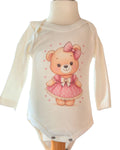 Baby outfit with teddy bear bodysuit