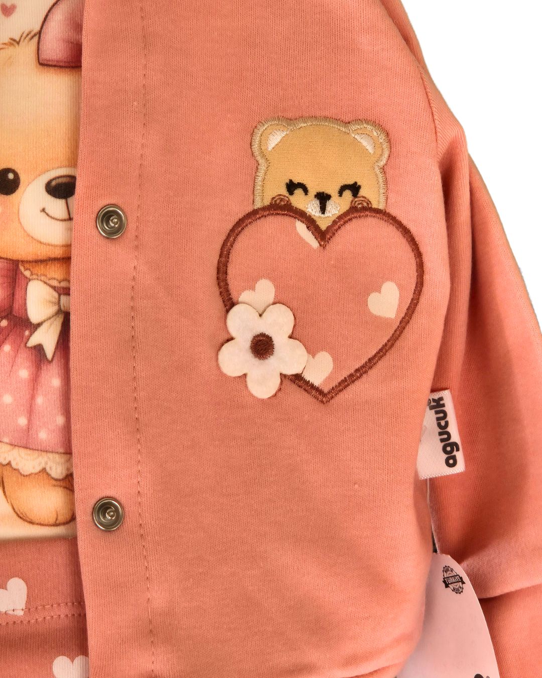 Girls teddy bear clothing set
