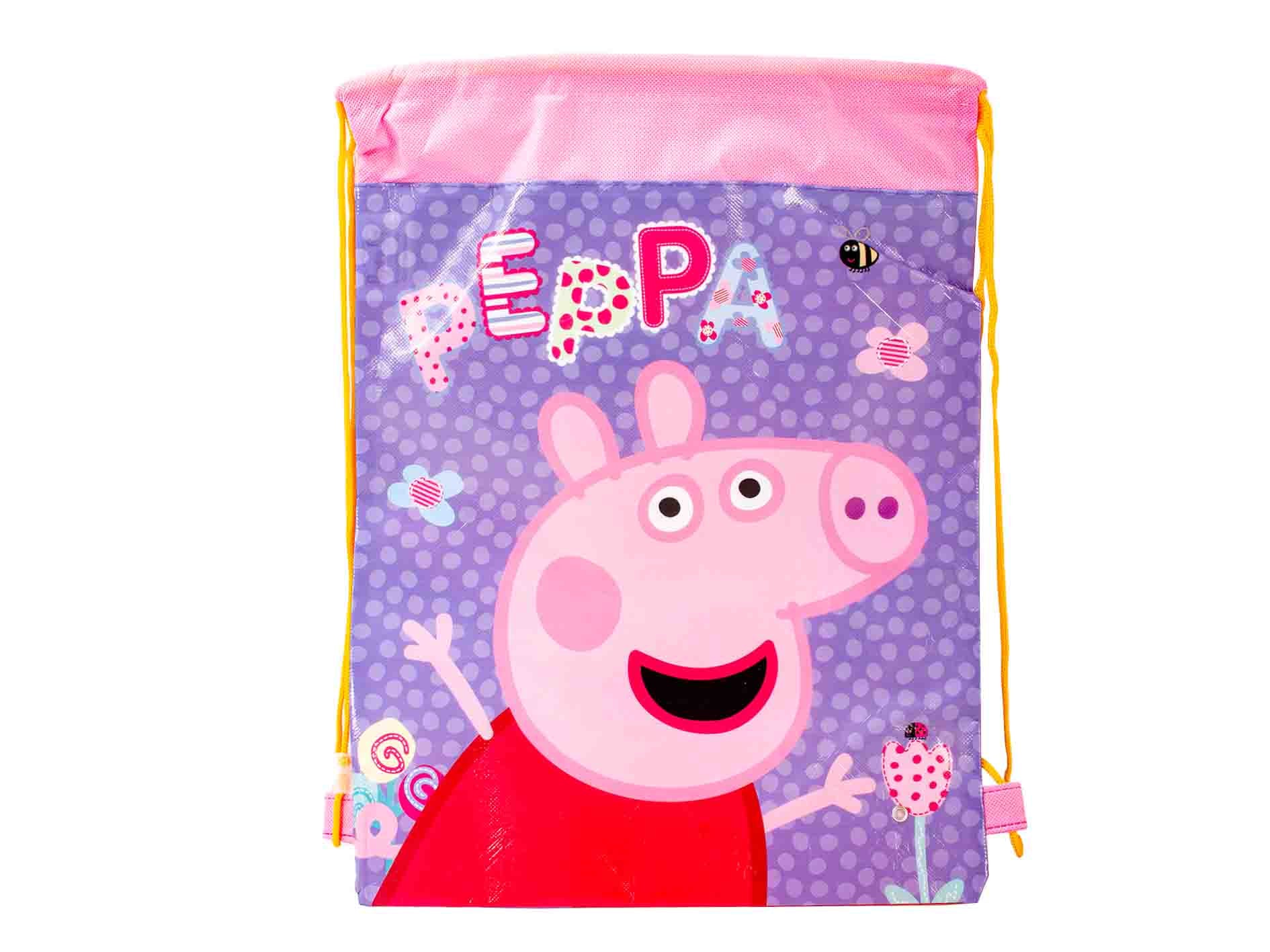 Peppa Pig drawstring PE bag