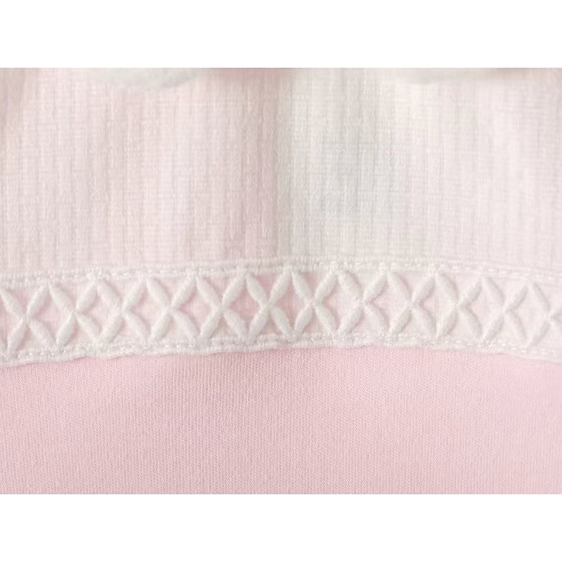 Baby girls classic lace sleepsuit