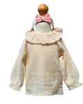 Baby girls blouse and dungarees set