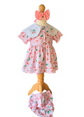 baby cherry print summer dress outfit