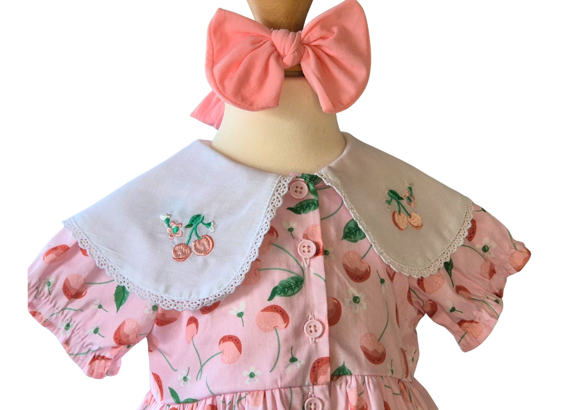toddler cherry print dress outfit