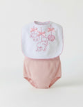 Traditional embroidered elephant bib for girls