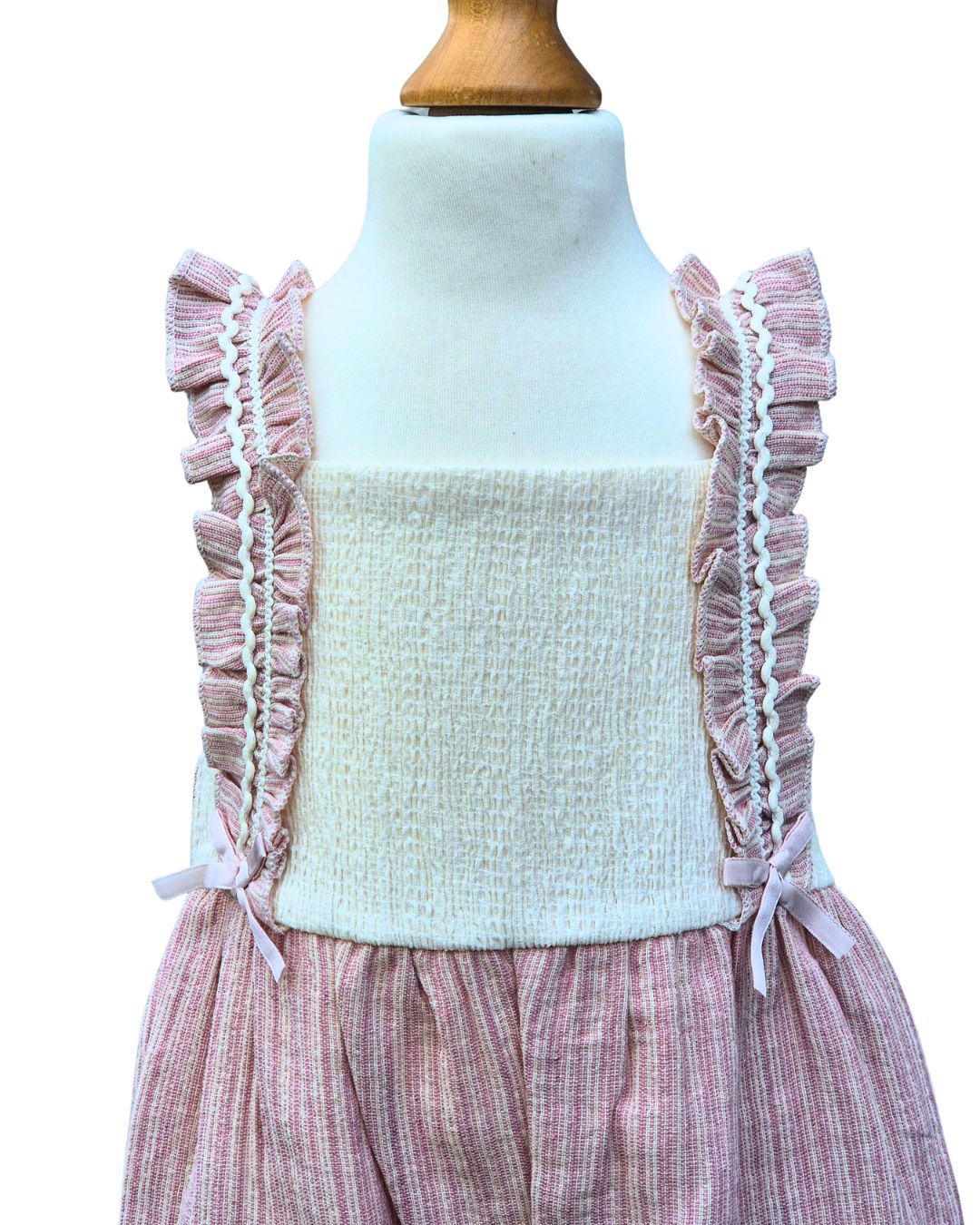 Baby girls frill romper with embroidery