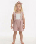 Tongs baby pink frill playsuit