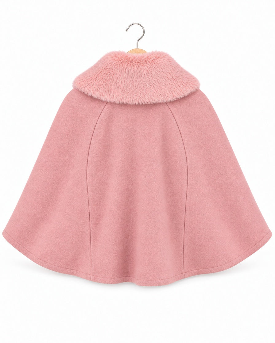 Girls’ dusky pink occasion cape ages 2 to 12 years