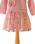 Toddler pink sparkle heart dress