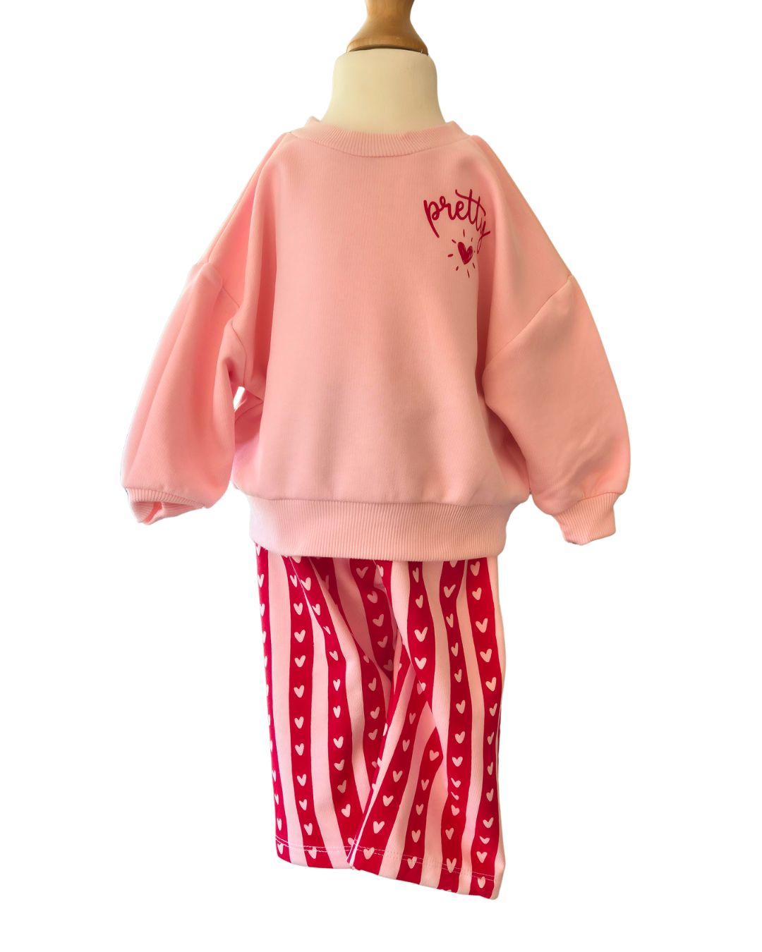 Girls Pink Two Piece Outfit