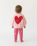 Pink Heart Sweatshirt and Trouser Set