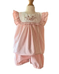 Boutique baby girls pink summer outfit