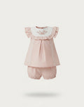 Traditional Spanish girls bloomer shorts and frill top set