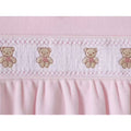 Girls sleepsuit with four embroidered teddy bears