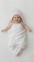 baby hooded towel set pink rock a bye baby