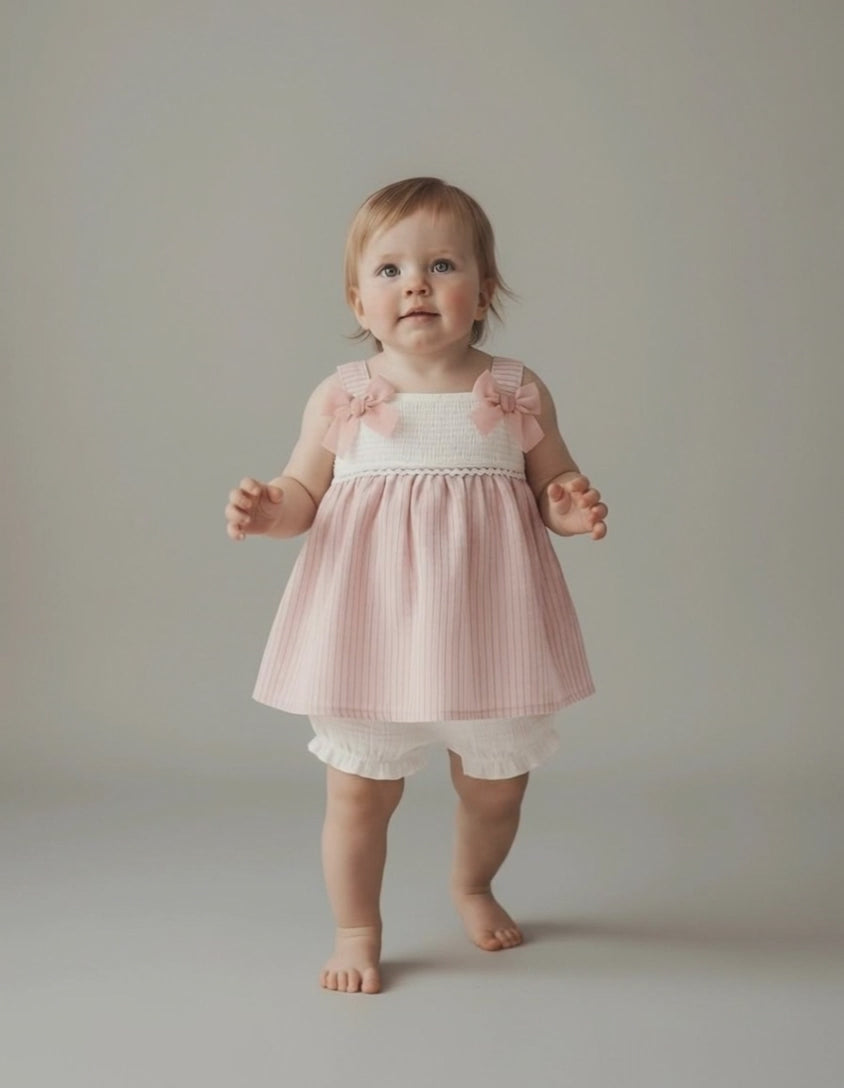 Tongs baby pink swing top set