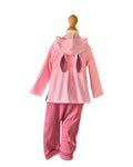 Girls rabbit 3 piece outfit ages 3 to 12 months