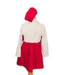 Girls red bow dress with full skirt for special occasions