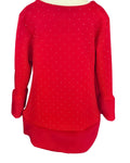Girls red bow dress with faux fur hem for Christmas