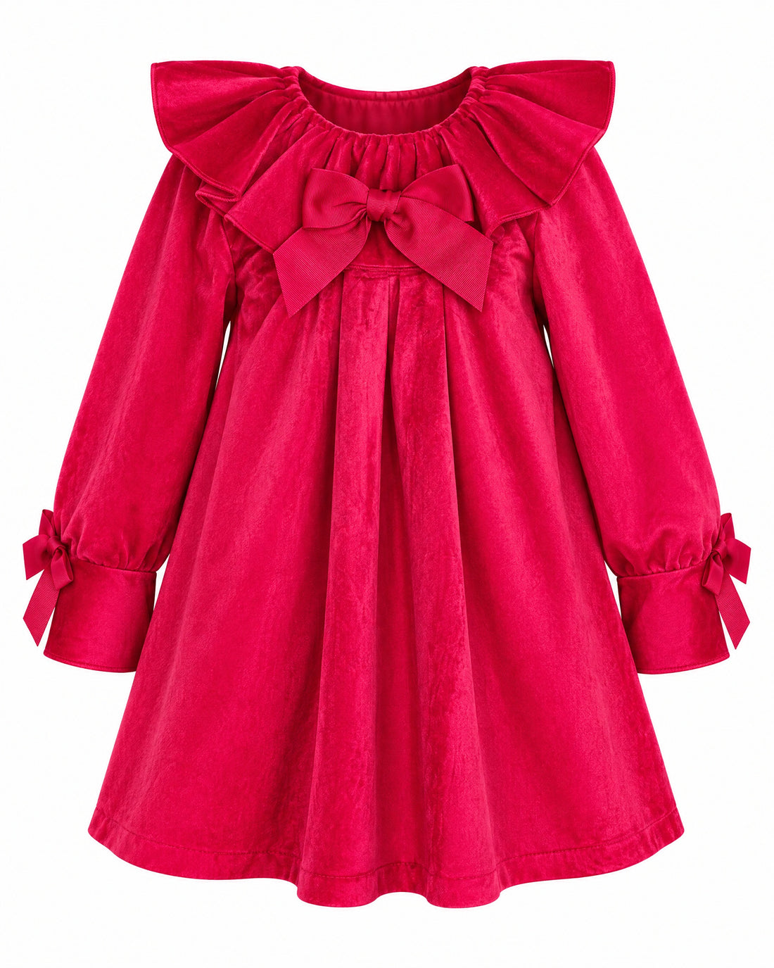 Giorgio Bambini girls’ ruby red velvet Christmas dress