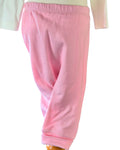 Girls pink sequin bunny outfit with hoodie and trousers