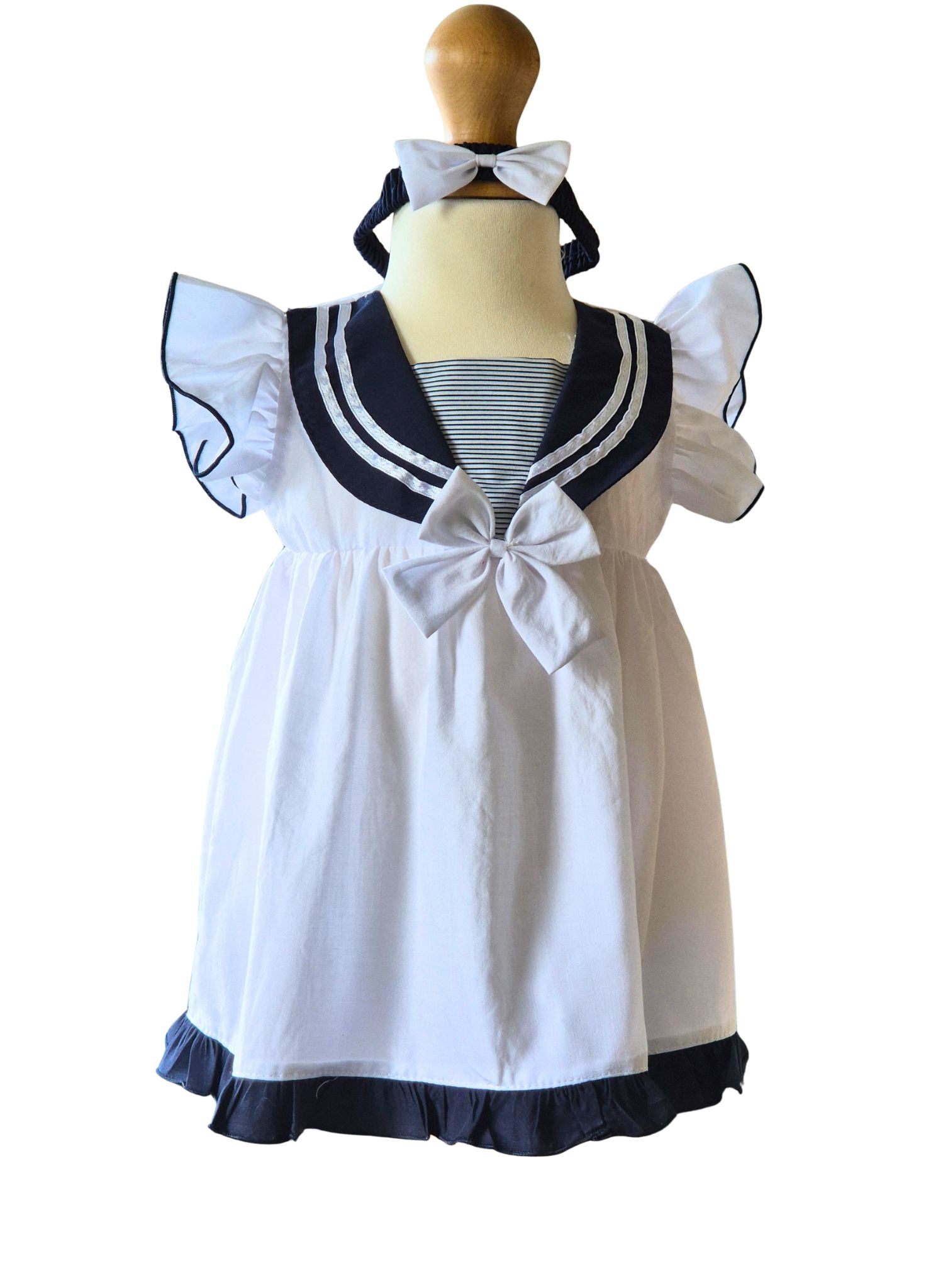 rock a bye baby baby girls sailor dress