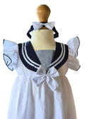 baby girls classic sailor outfit with knickers
